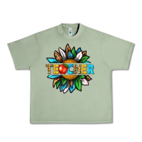 Oil Green teacher sunflower tbw Urban Heavy Tee - texasbilliewilder