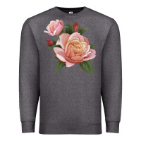 Charcoal Heather State Of Grace Rose Premium Sweatshirt - LillyAllenDesigns