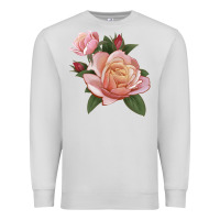 Dove Grey State Of Grace Rose Premium Sweatshirt - LillyAllenDesigns