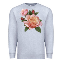 Heather Grey State Of Grace Rose Premium Sweatshirt - LillyAllenDesigns