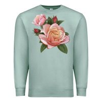 Seafoam State Of Grace Rose Premium Sweatshirt - LillyAllenDesigns