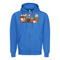 True Royal volleyball coffee cups Zipper Hoodie - AdoDesignShop