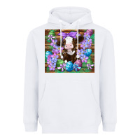 White easter cow eggs flowers daisys Heavyweight Hoodie - Artiststas