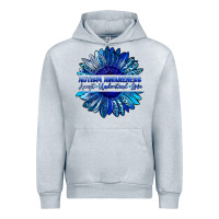 Heather Grey autism awareness accept understand love blue Urban Hoodie - LillyAllenDesigns