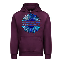 Mauve Wine autism awareness accept understand love blue Urban Hoodie - LillyAllenDesigns