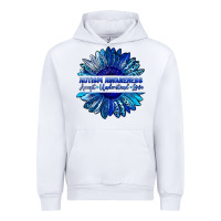 White autism awareness accept understand love blue Urban Hoodie - LillyAllenDesigns
