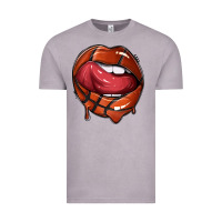 Vintage Zinc sports lips basketball Vintage Tee - texasbilliewilder