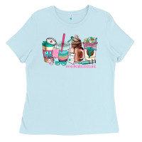 Baby Blue medical assistant coffee cup Ladies Tee - AdoDesignShop