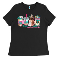 Black medical assistant coffee cup Ladies Tee - AdoDesignShop