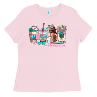 Bubblegum Pink medical assistant coffee cup Ladies Tee - AdoDesignShop