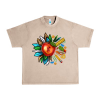 French Oak teacher sunflower Urban Heavy Tee - texasbilliewilder