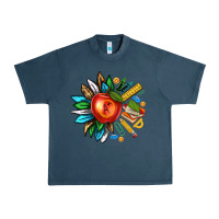 Midnight Navy teacher sunflower Urban Heavy Tee - texasbilliewilder