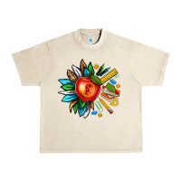 Sandshell teacher sunflower Urban Heavy Tee - texasbilliewilder