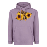 Lavender sunflower leopard patch Heavyweight Hoodie - AdoDesignShop