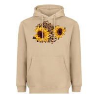 Mushroom sunflower leopard patch Heavyweight Hoodie - AdoDesignShop