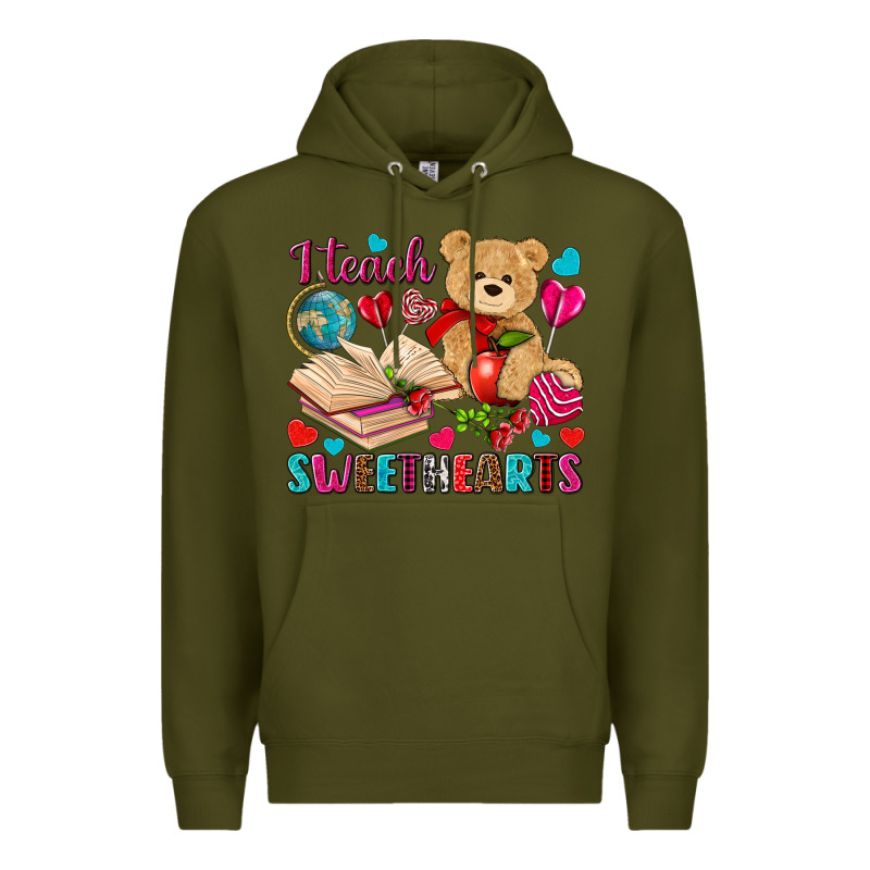 I Teach Sweethearts Premium Hoodie by NancyCooperArtShop | Teevron