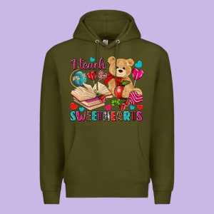 I Teach Sweethearts Premium Hoodie Designed By Nancycooperartshop