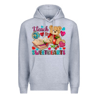 Heather Grey i teach sweethearts Premium Hoodie - NancyCooperArtShop