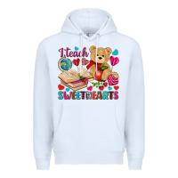 White i teach sweethearts Premium Hoodie - NancyCooperArtShop