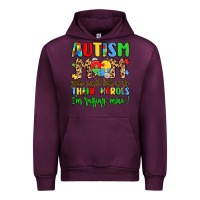 Mauve Wine autism mom some people look up to their heroes Urban Hoodie - LillyAllenDesigns