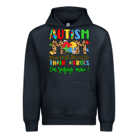 Navy autism mom some people look up to their heroes Urban Hoodie - LillyAllenDesigns