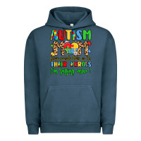 Pigment Midnight Navy autism mom some people look up to their heroes Urban Hoodie - LillyAllenDesigns
