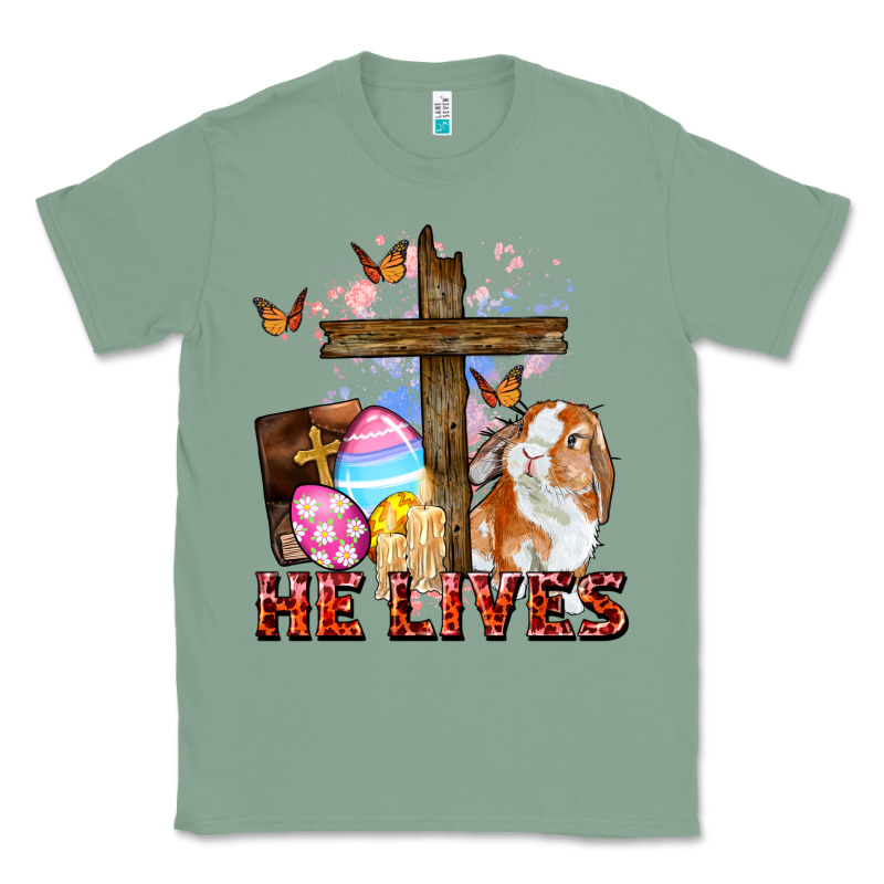 He Lives Easter Day Classic Tee by CowGirlArtShop | Teevron