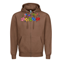 Chestnut you are loved autism Zipper Hoodie - JahusDesignShop