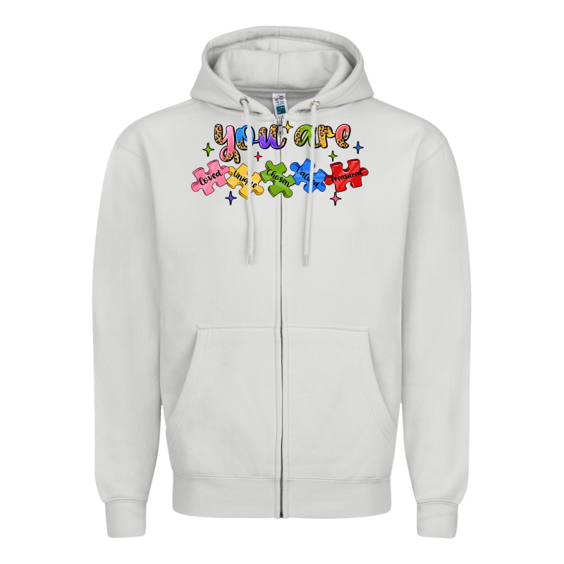 You Are Loved Autism Zipper Hoodie by JahusDesignShop | Teevron