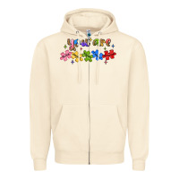 Sandshell you are loved autism Zipper Hoodie - JahusDesignShop