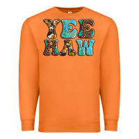 Carrot western sunflowers turquoise leopard yee haw Premium Sweatshirt - BarkalooDesign