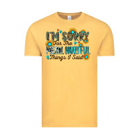 Vintage Mustard i'm sorry for the mean hurtful things i said Vintage Tee - Zillion Design Studio
