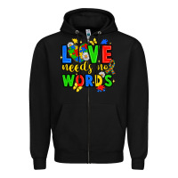 Black love needs no words Zipper Hoodie - JahusDesignShop