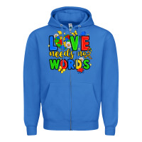 True Royal love needs no words Zipper Hoodie - JahusDesignShop
