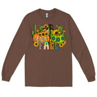 Chestnut hello fall Long Sleeve Tee - CowhideDigitalArt