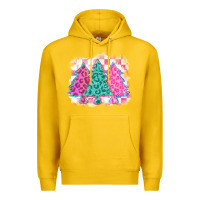 Lemon christmas leopard trees Premium Hoodie - MaliasSmallBusiness