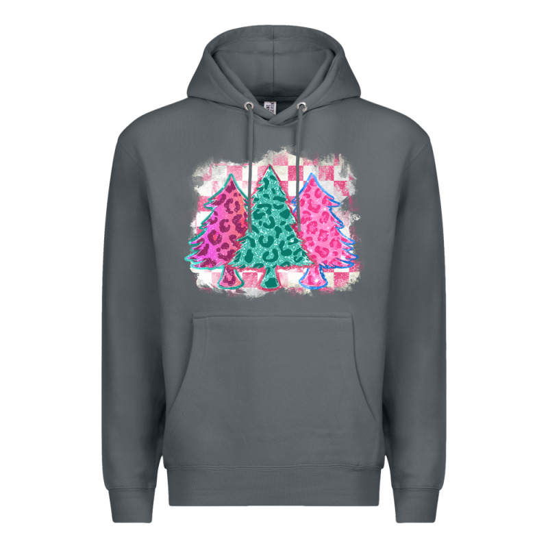 Christmas Leopard Trees Premium Hoodie by MaliasSmallBusiness | Teevron