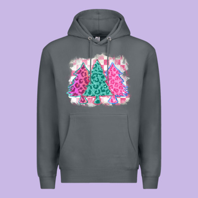 Christmas Leopard Trees Premium Hoodie Designed By Maliassmallbusiness