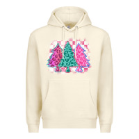 Sandshell christmas leopard trees Premium Hoodie - MaliasSmallBusiness