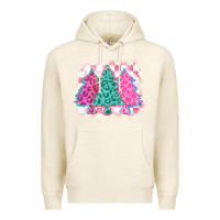 Tofu christmas leopard trees Premium Hoodie - MaliasSmallBusiness