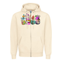 Sandshell hippie coffee cups Zipper Hoodie - AdoDesignShop