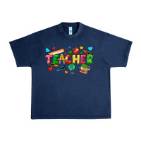 Navy teacher Urban Heavy Tee - texasbilliewilder