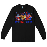 Black faith love freedom Long Sleeve Tee - Neo Western