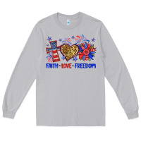 Moon Dust faith love freedom Long Sleeve Tee - Neo Western