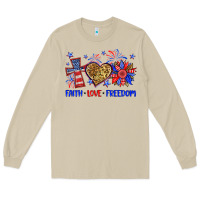 Mushroom faith love freedom Long Sleeve Tee - Neo Western