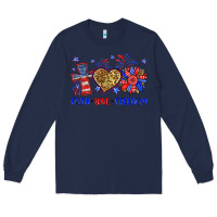 Navy faith love freedom Long Sleeve Tee - Neo Western