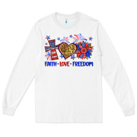 White faith love freedom Long Sleeve Tee - Neo Western