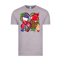 Vintage Zinc dominican republic  hearts Vintage Tee - texasbilliewilder