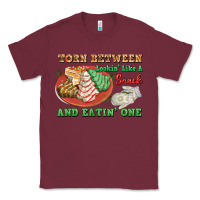 Burgundy torn between lookin like a snack and eatin one Classic Tee - FaDigitalArtStudio