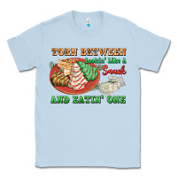 Dusty Blue torn between lookin like a snack and eatin one Classic Tee - FaDigitalArtStudio